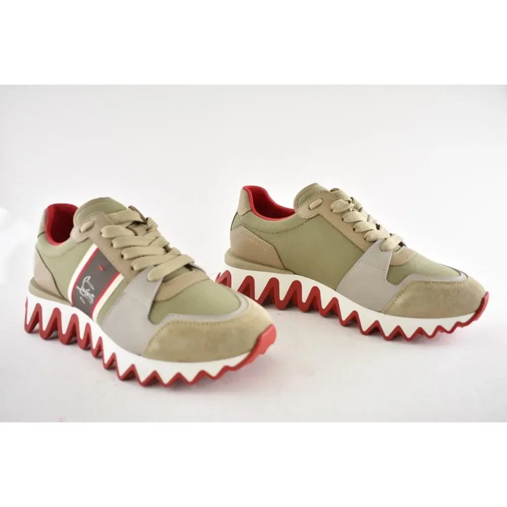 Christian Louboutin Nastroshark Donna Flat Saharienne Platform LowTop Sneaker 41